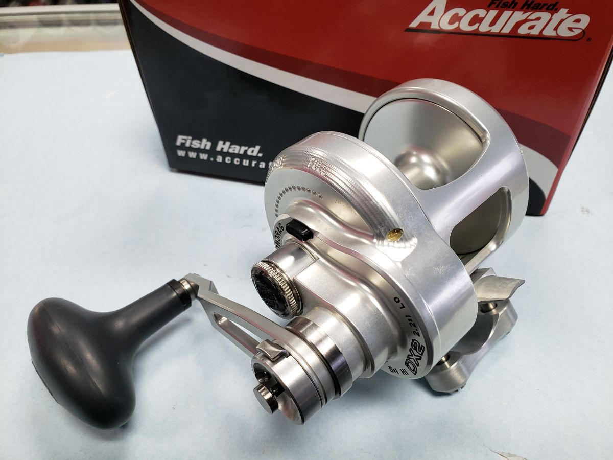 Accurate Dauntless 2-Speed TwinDrag Reel DX2-600N in Silver