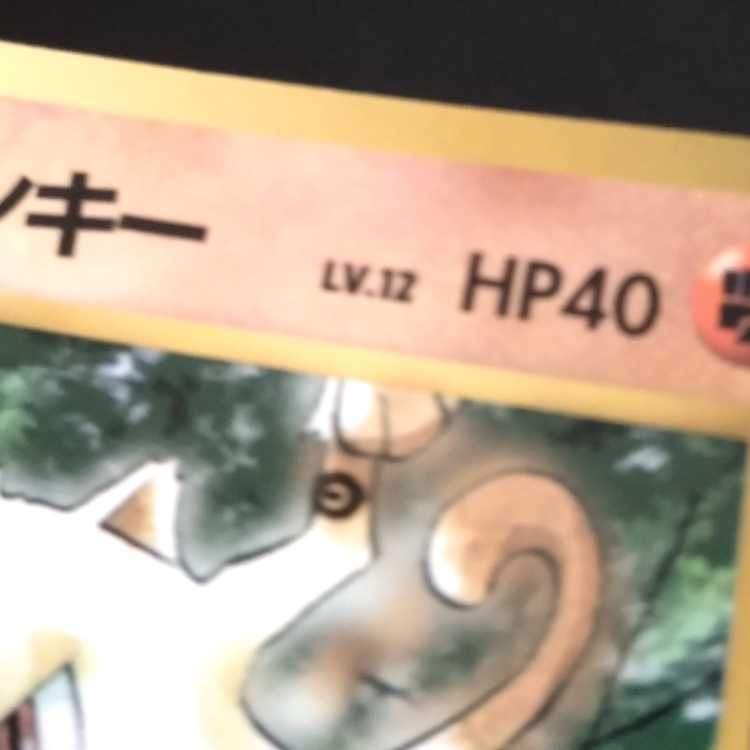 旧裏 ポケモンカード インク跳ねエラー タケシのマンキー コロコロ