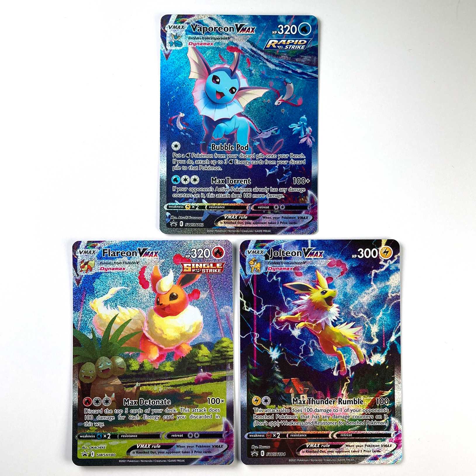 夏ポケカ英語版 ブースター/シャワーズ/サンダース 3枚セット 3枚の