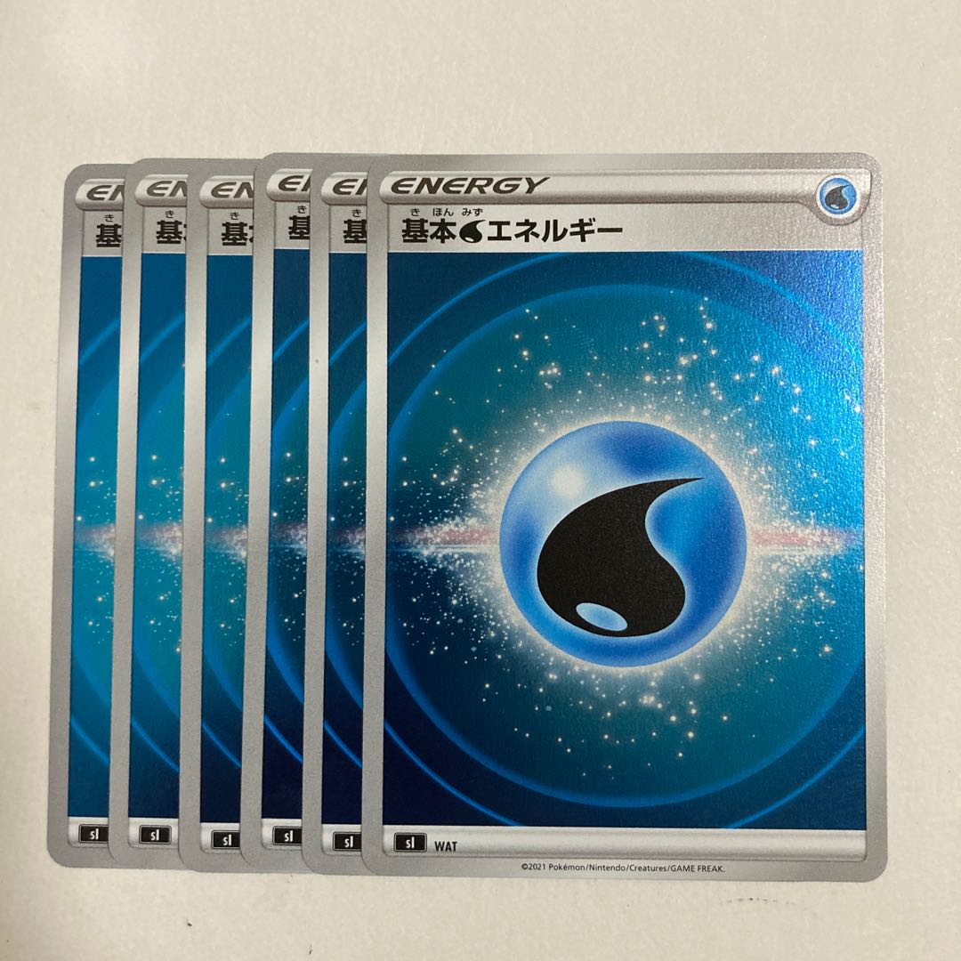 ポケモンカード 基本水エネルギー(キラ) S-TD 6枚 6枚の通販 norizo
