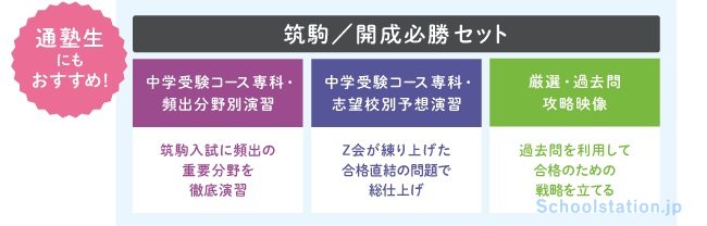 Z会が2024年度入試対応「筑駒／開成必勝セット（新6年生向け・通信