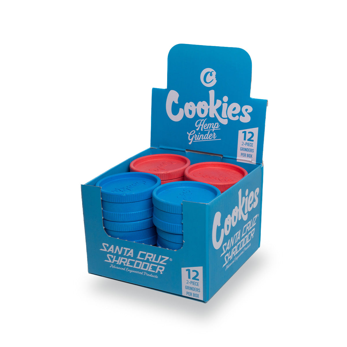 Hemp 2 Piece Grinder - Cookies x SCS - Santa Cruz Shredder Wholesale