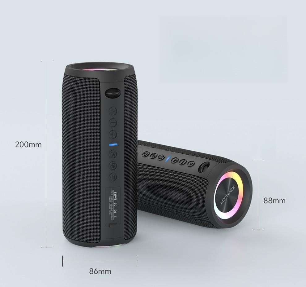 40W Zealot S51pro Subwoofer - Wireless Speaker with TF Card