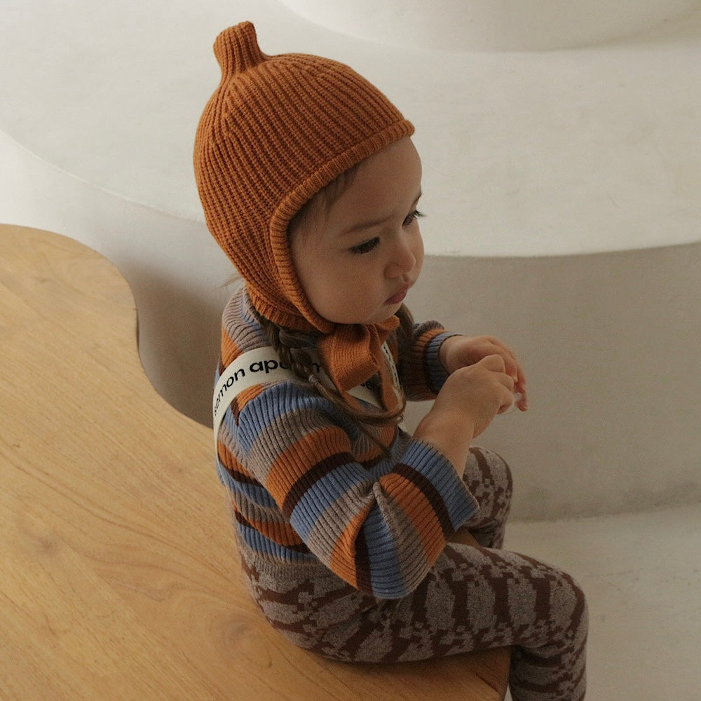 BONBON FLIGHT KNIT CAP ニット帽 帽子 キャメル 30%OFF】BONBON