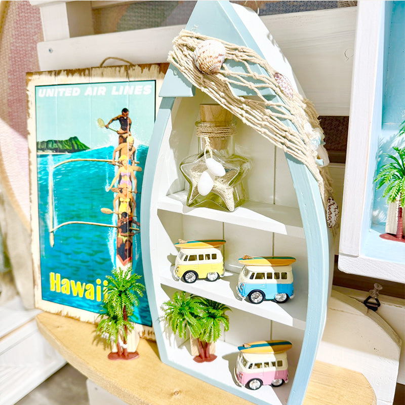 ミニボート型シェルフ 壁掛け棚 おしゃれなインテリア棚 ディスプレイ