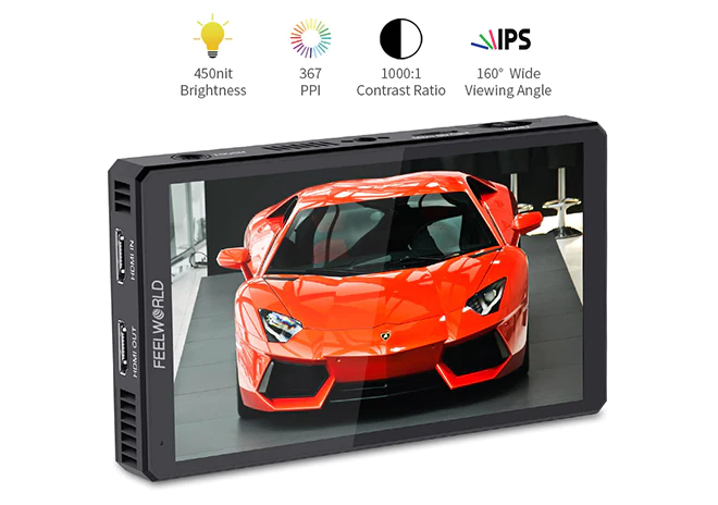 FEELWORLD CUT6 6インチ録画モニター 1920 x 1080フルHDタッチ