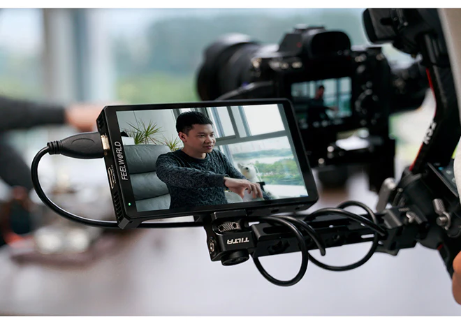 FEELWORLD CUT6 6インチ録画モニター 1920 x 1080フルHDタッチ