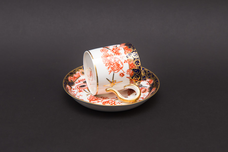 ロイヤル・クラウン・ダービー 金彩赤絵伊万里 デミタスカップ