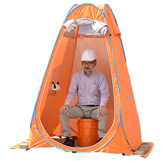 災害用テントセットRM-100X - 携帯トイレ・簡易トイレなどの防災グッズ