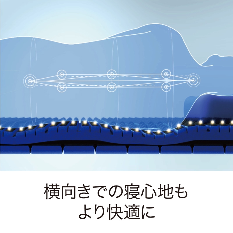 エアーSX]マットレス／HARD （シングル）9×97×195cm ロイヤルブルー