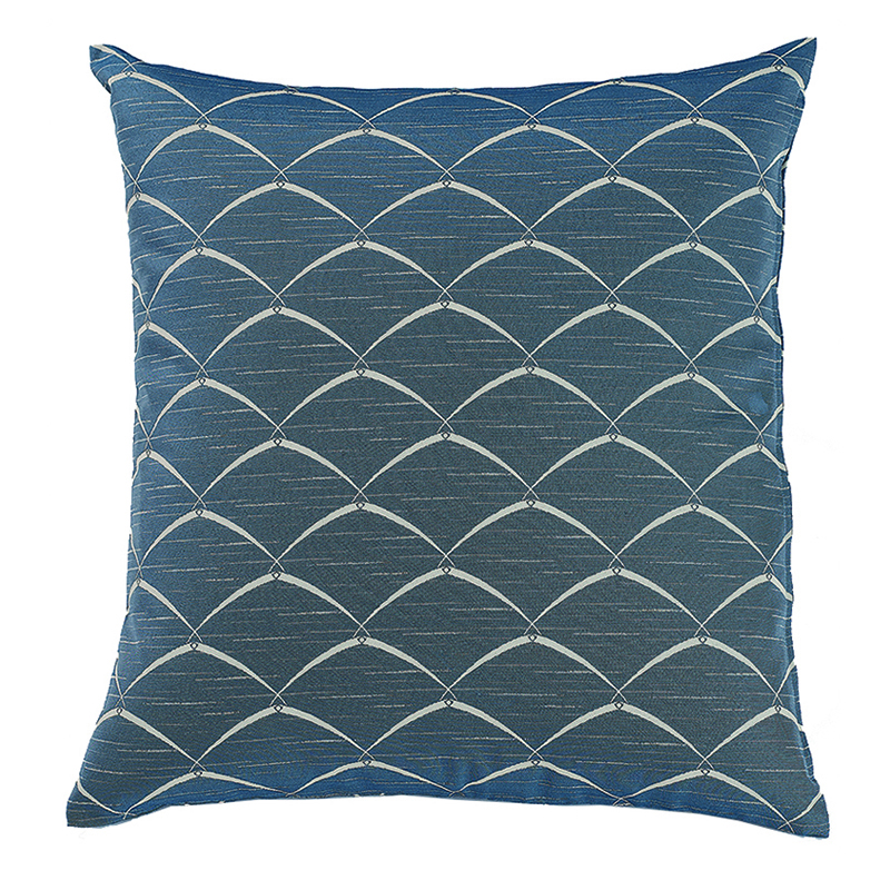 甲州織 座布団カバー 八端判 59×63cm ダークブルー ポリエステル100