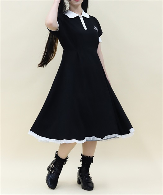 バイカラースムースポロワンピース | 大人衣料 | axes femme online shop