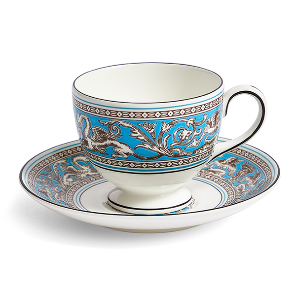 ウェッジウッド〉フロレンティーン ターコイズ ティーカップ＆ソーサー