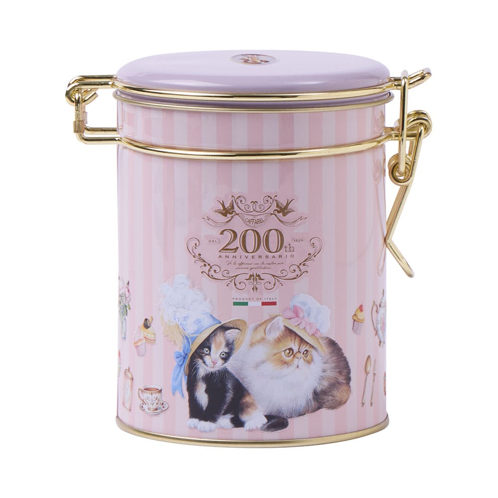 ねこのティータイムキャニスター缶 6種12粒: スイーツ・洋菓子