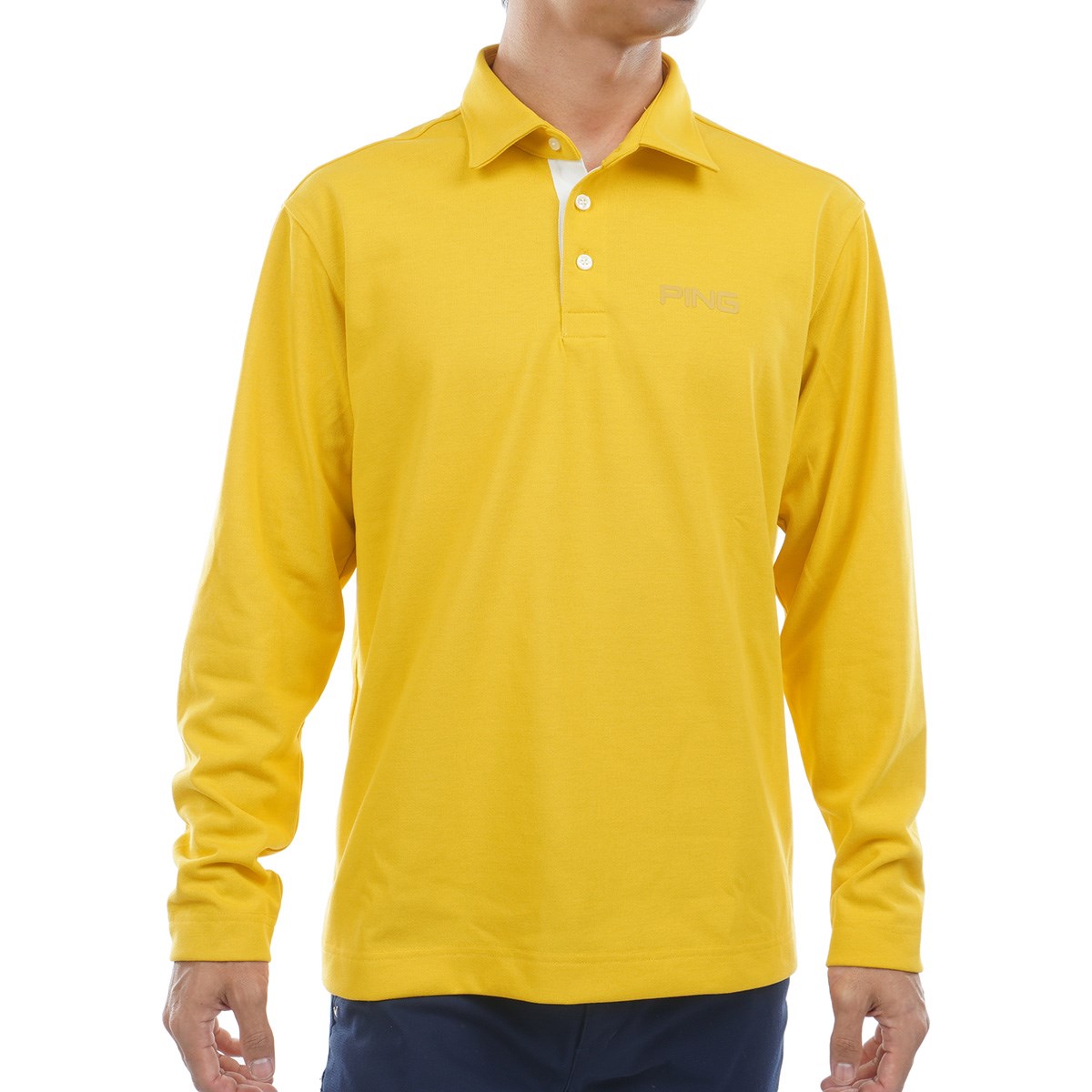 dショッピング |ピン PING ドライミックス長袖ポロシャツ M イエロー