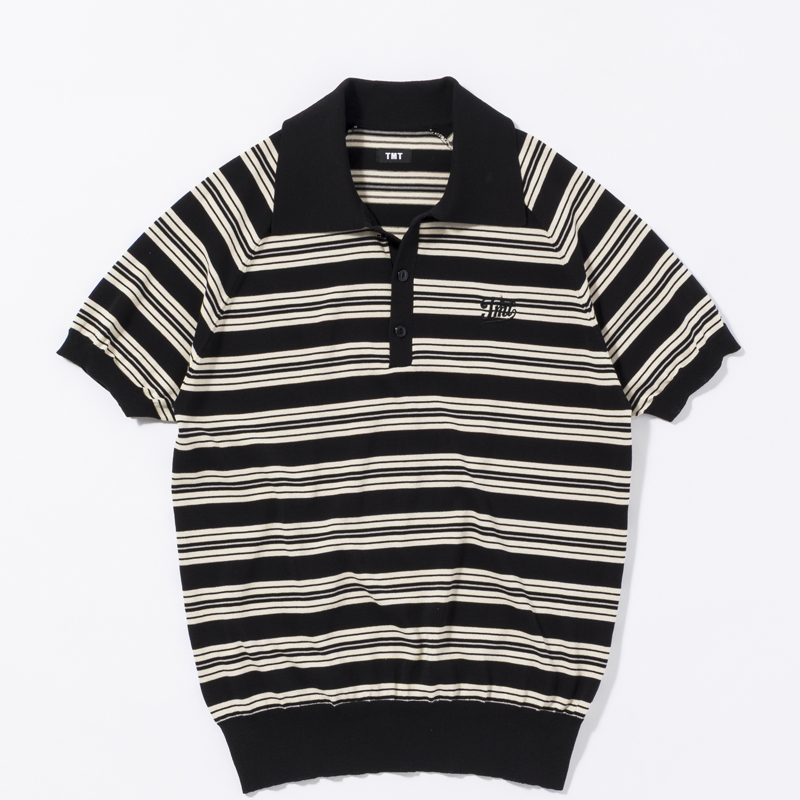 GO/LOOK!（ゴルック）｜TMT Classicドライニットボーダーポロシャツ