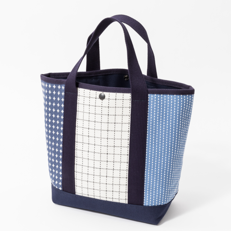 GO/LOOK!（ゴルック）｜rough & swell SASHICO TOTE ネイビー / 刺し子