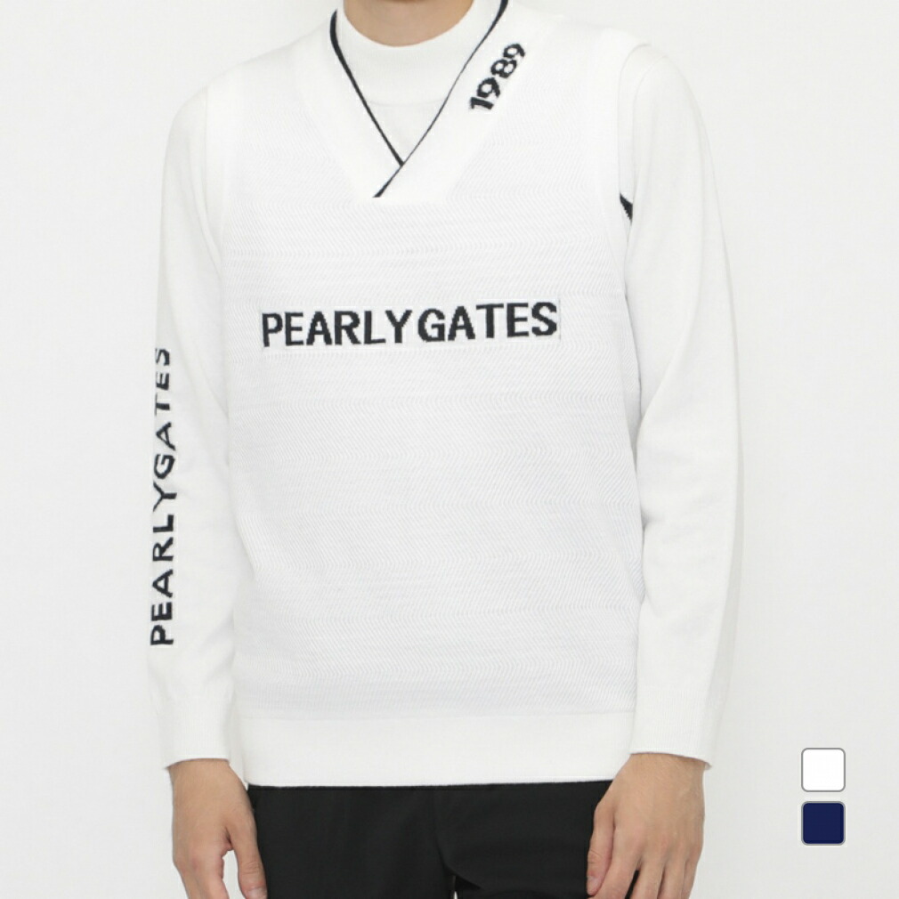 楽天市場】パーリーゲイツ 4WAY中綿リバーシブルジャケット 白 裏