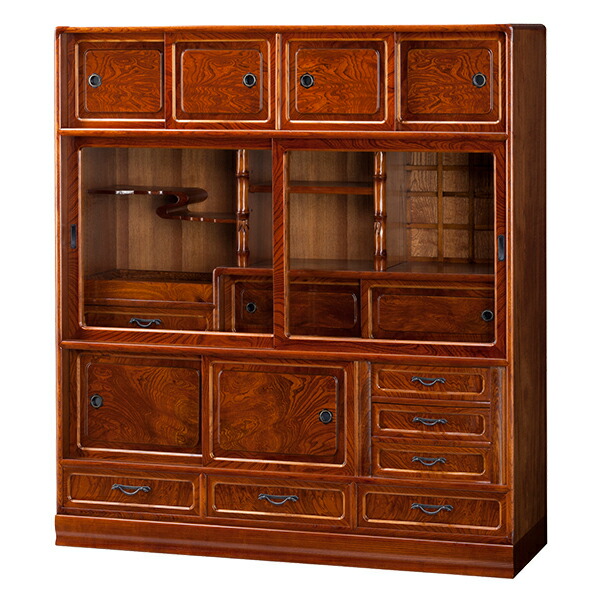 楽天市場】茶箪笥 和茶棚 MK4471 花月 ケヤキ 欅 幅85cm 静岡県産