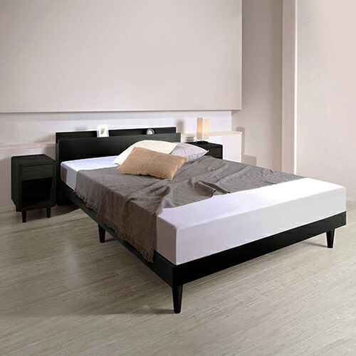 楽天市場】棚付すのこベッド シャビーグレー セミシングルサイズ