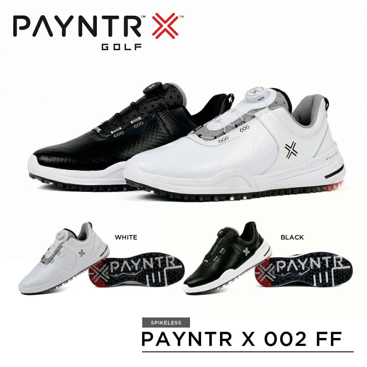 楽天市場】ペインターゴルフ ゴルフシューズ スパイクレス レース