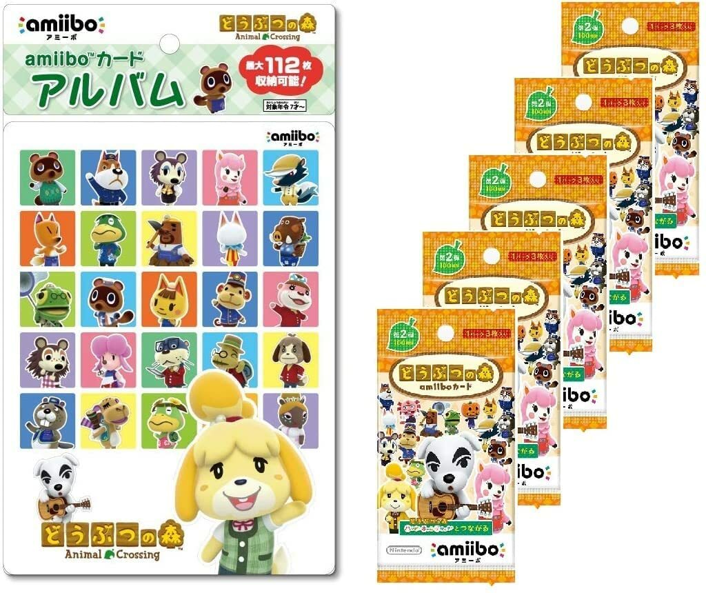 楽天市場】どうぶつの森amiiboカード 第1弾 (5パックセット)+amiibo