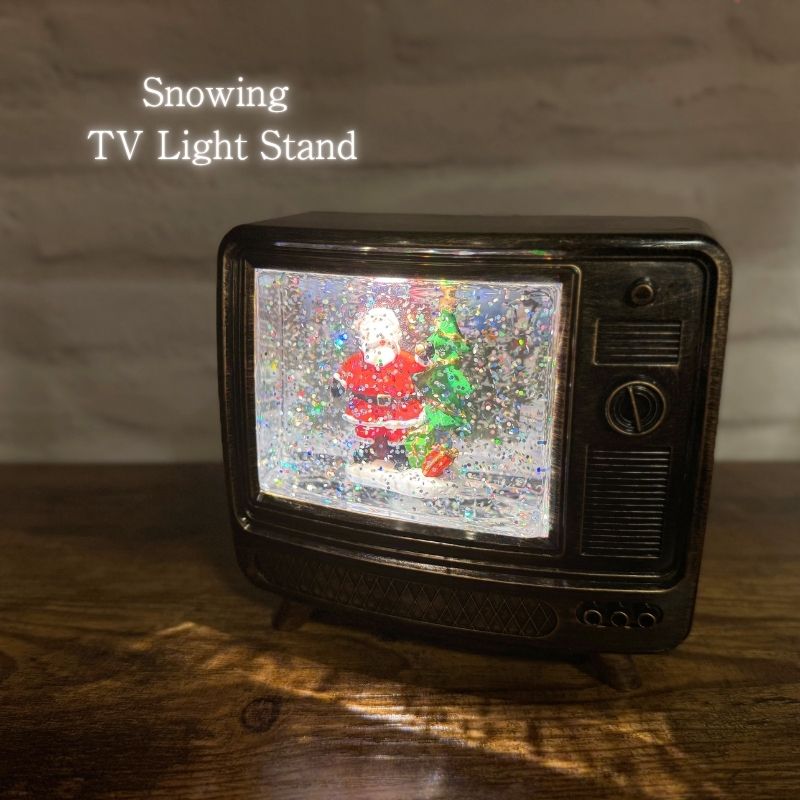楽天市場】【送料無料】クリスマス レトロ TV ライト & ミュージック付