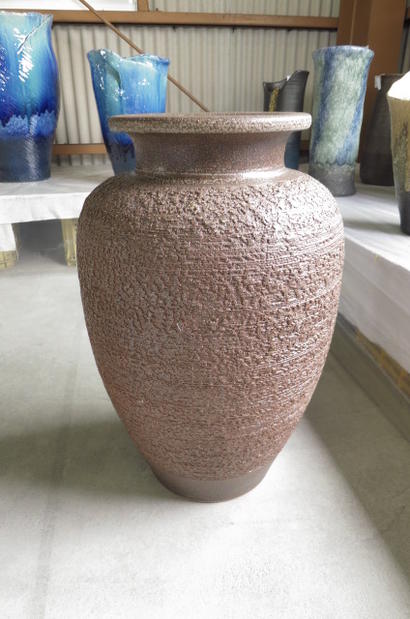 楽天市場】花瓶陶器花瓶信楽焼き 大型花瓶大型フラワーベース 信楽焼の