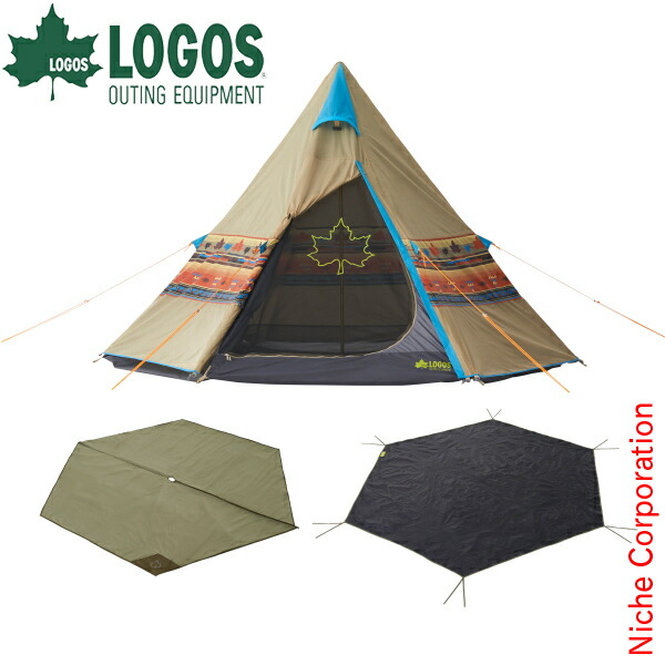 楽天市場】テント 4人用 大型 ワンポールテント 簡単組立て ロゴス