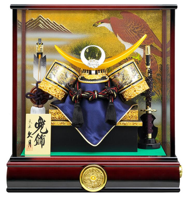 楽天市場】送料無料 久月 武者人形 兜曳 6号 ガラスケース入り飾り