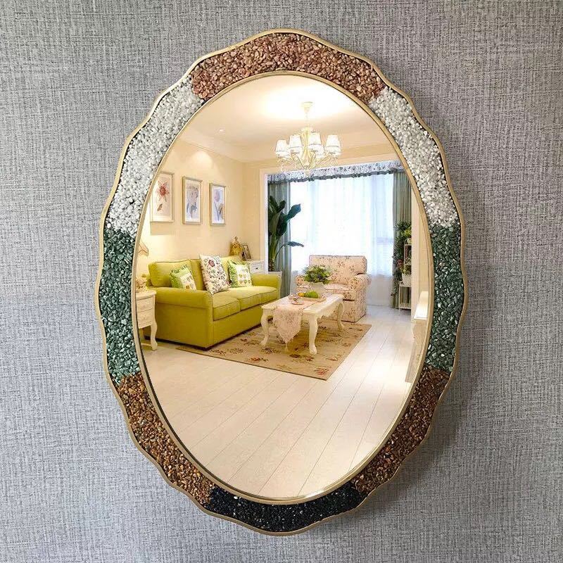 アンティーク風 壁掛けミラー ウッドフレーム窓枠デザイン