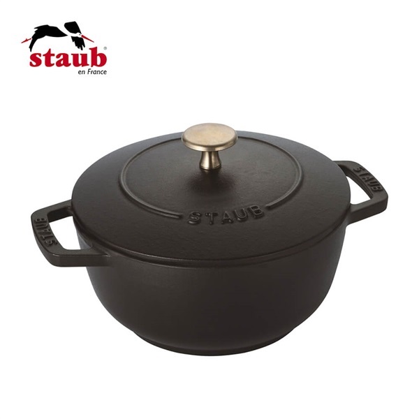 STAUB(ストウブ)Wa-NABE M 18㎝ ブラック「40501-005」＜リゾート