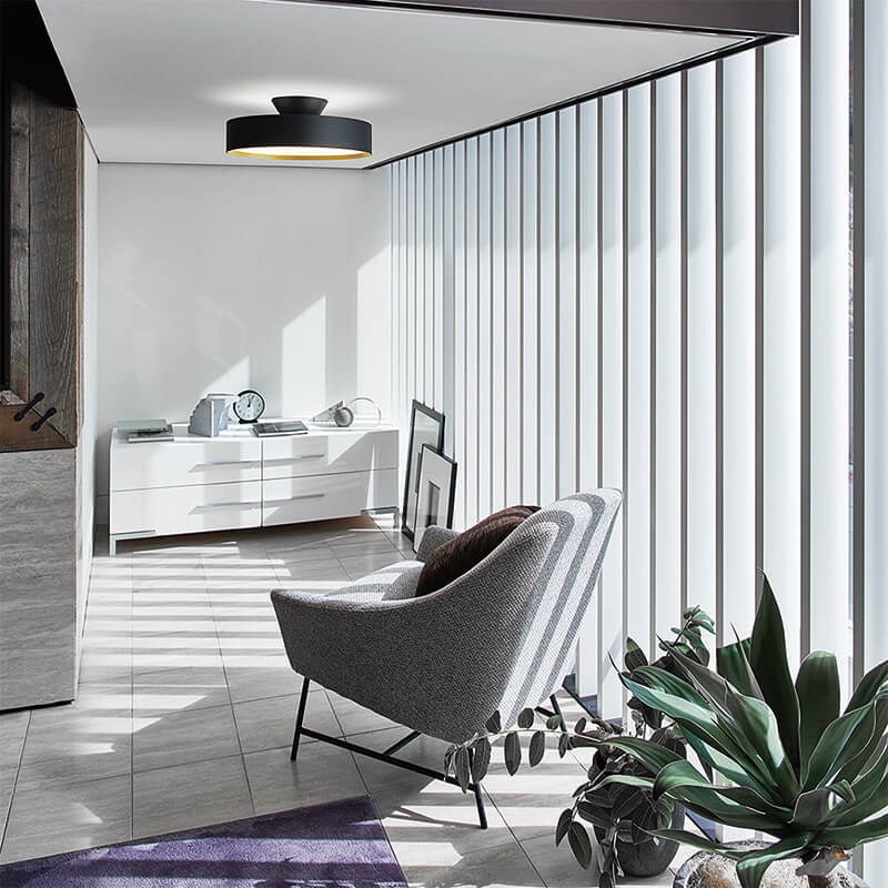 グロー LED シーリングライト (サイズ6～8畳用 カラーブラック/ライト