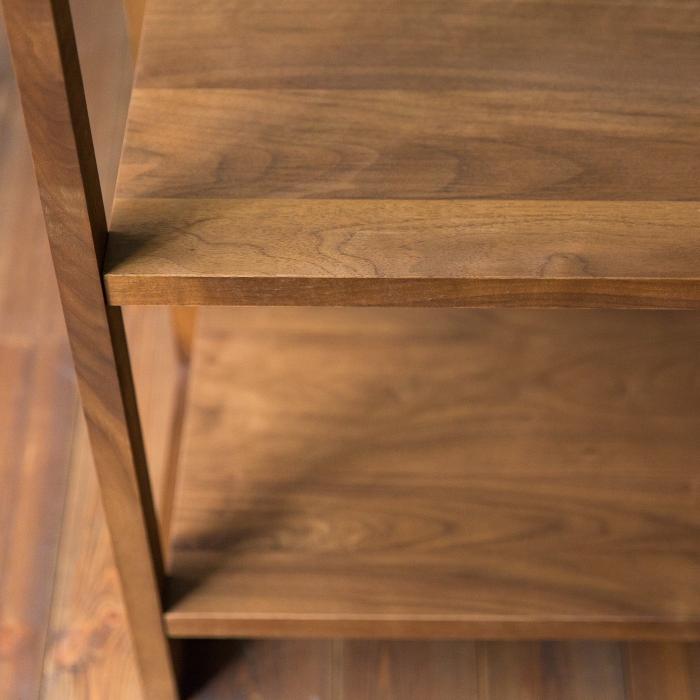 リアル オーダー シェルフ (幅80.4cm 高さ60cm（2段） 樹種ブラック