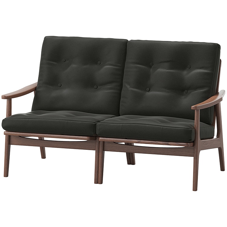 マルニ60プラス ワイドハイバック 2シーター (ウォールナット