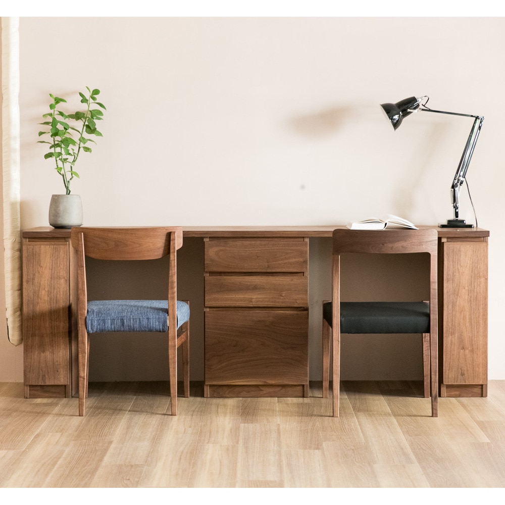 ノート システムデスク (サイズ幅180セット 樹種ブラックチェリー