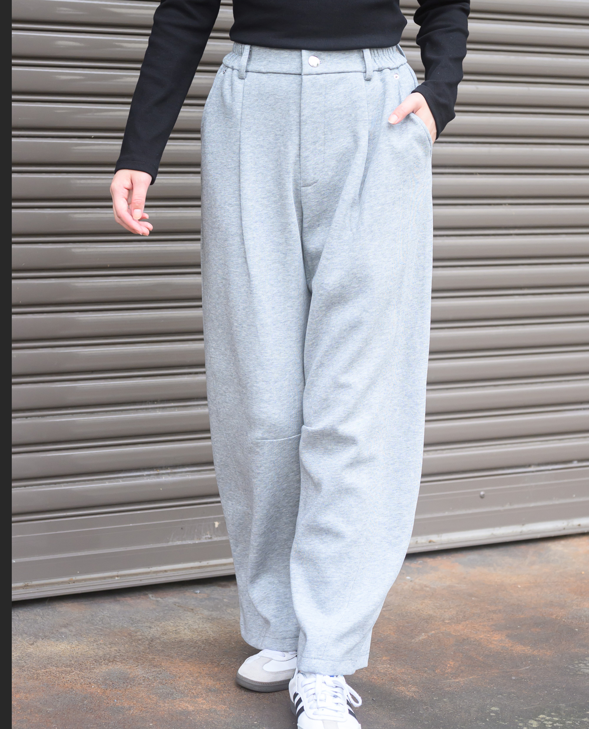 スウェットカーブスラックスパンツ - YEVS