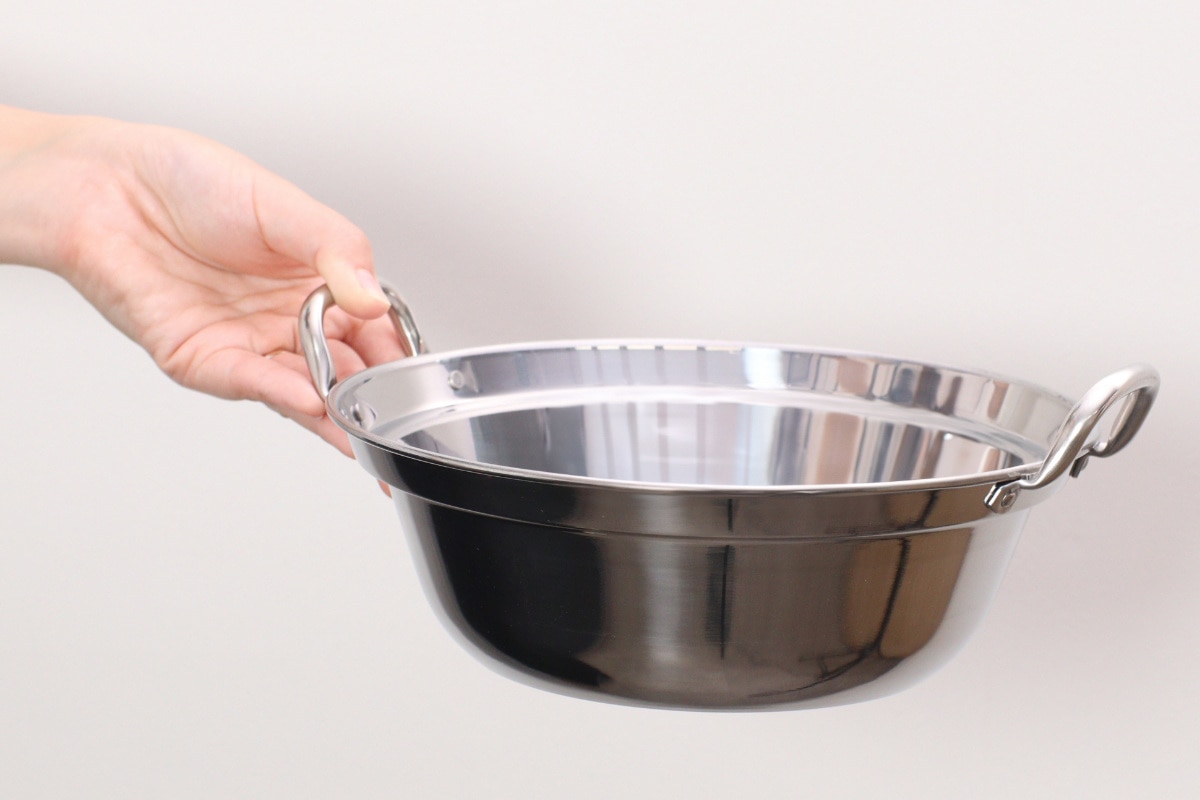 せいろ用鍋 30cm用 IH対応 ステンレス製 日本製 卓上鍋 （ ガス火対応