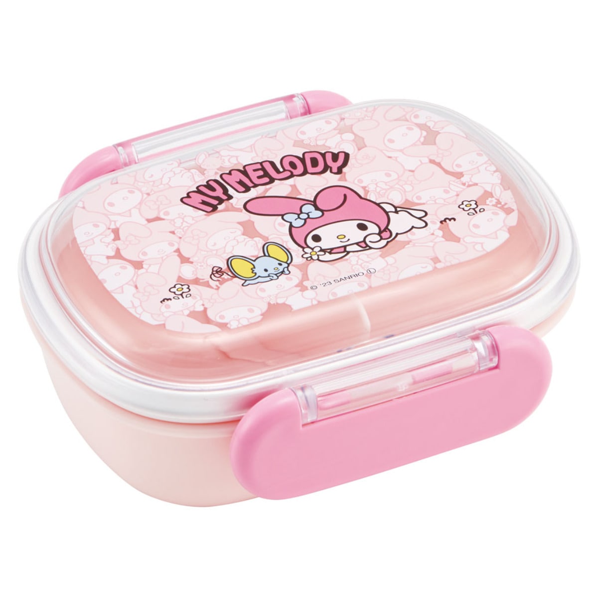 弁当箱 1段 270ml ふわっとタイトランチ MMうしろうしろ （ マイメロ