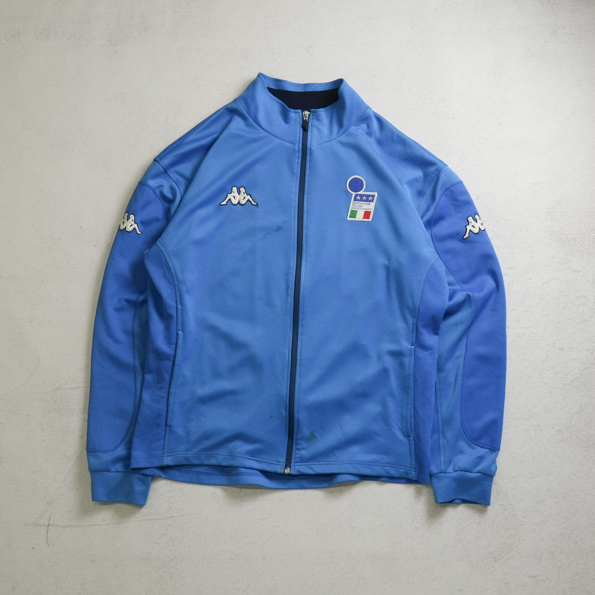 00s Kappa Italy 2002 Soccer Track Jacket - Men's XL