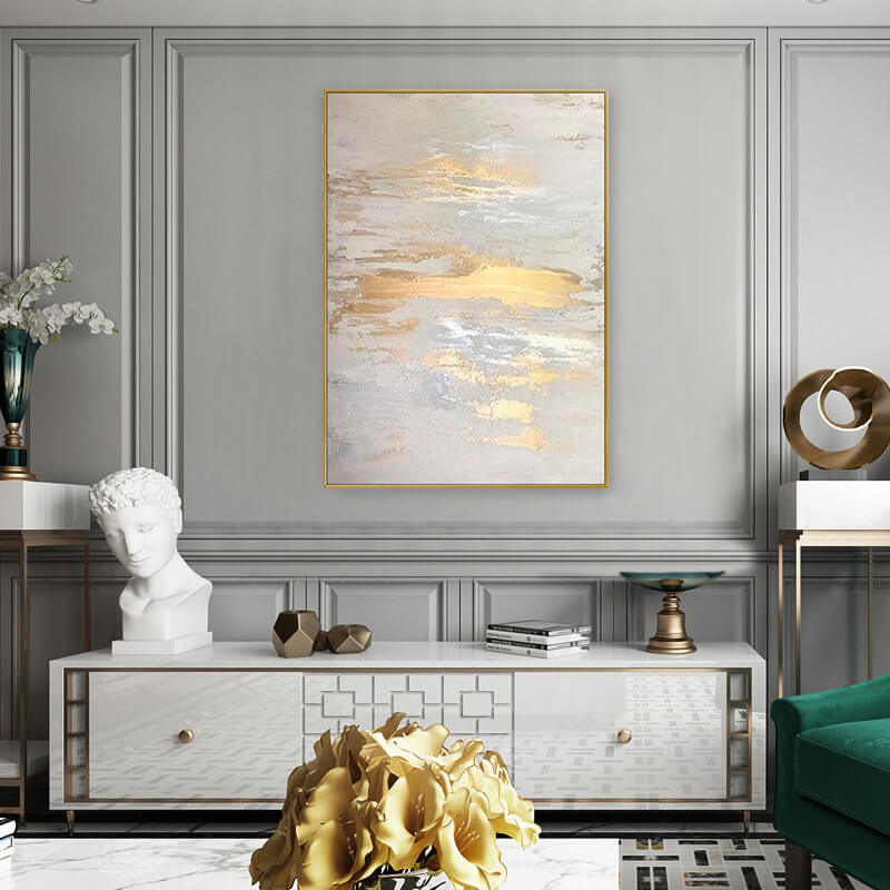 ゴールドシーフォイルアート 60×80cm アート アートフレーム アート