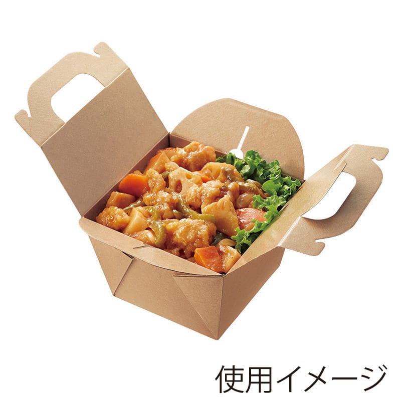HEIKO 食品容器 ネオクラフト キャリーフードボックス M 20枚/袋