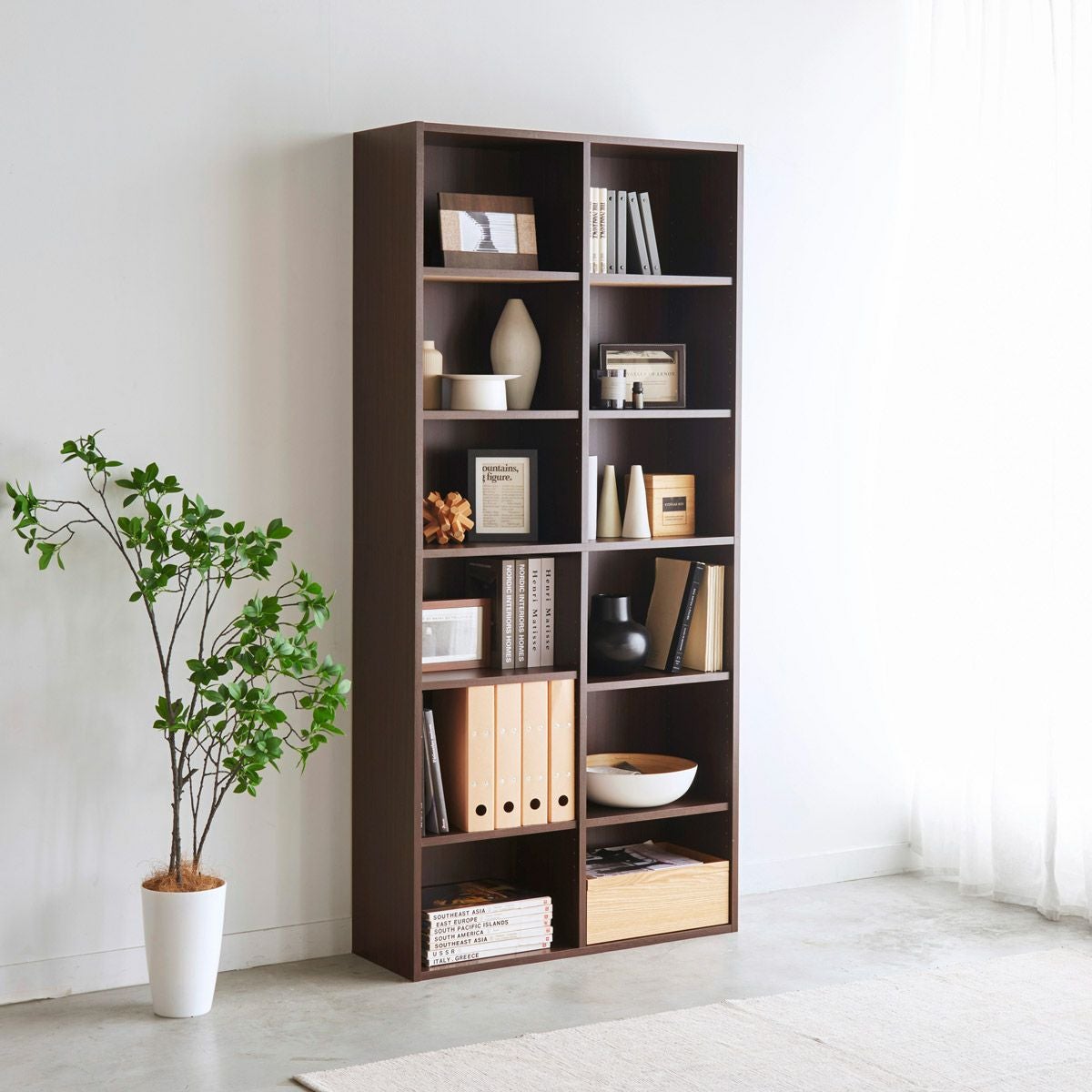 本棚・ラック・カラーボックス ダークブラウン系 | 家具インテリア通販
