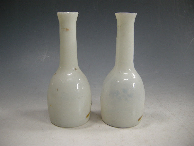 乳白ガラス 雛徳利 一対 / 彩色 雛道具 ひな祭り – smileantiques