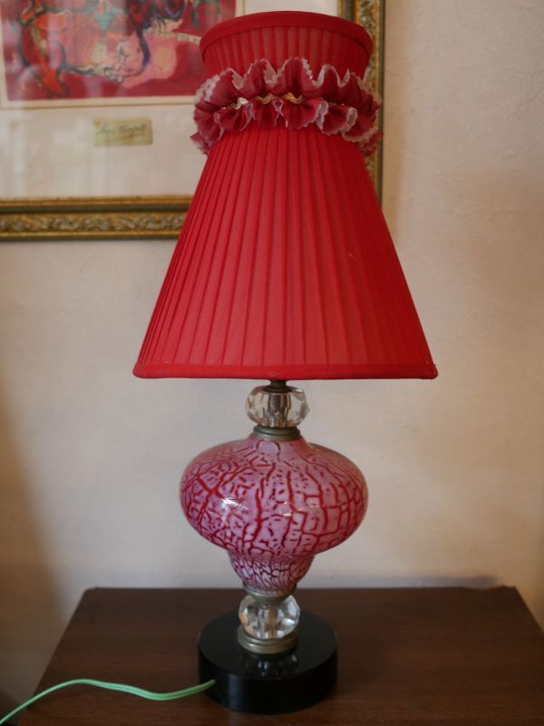 激レア 地赤吹雪紋 スタンドライト 1960年代 – smileantiques