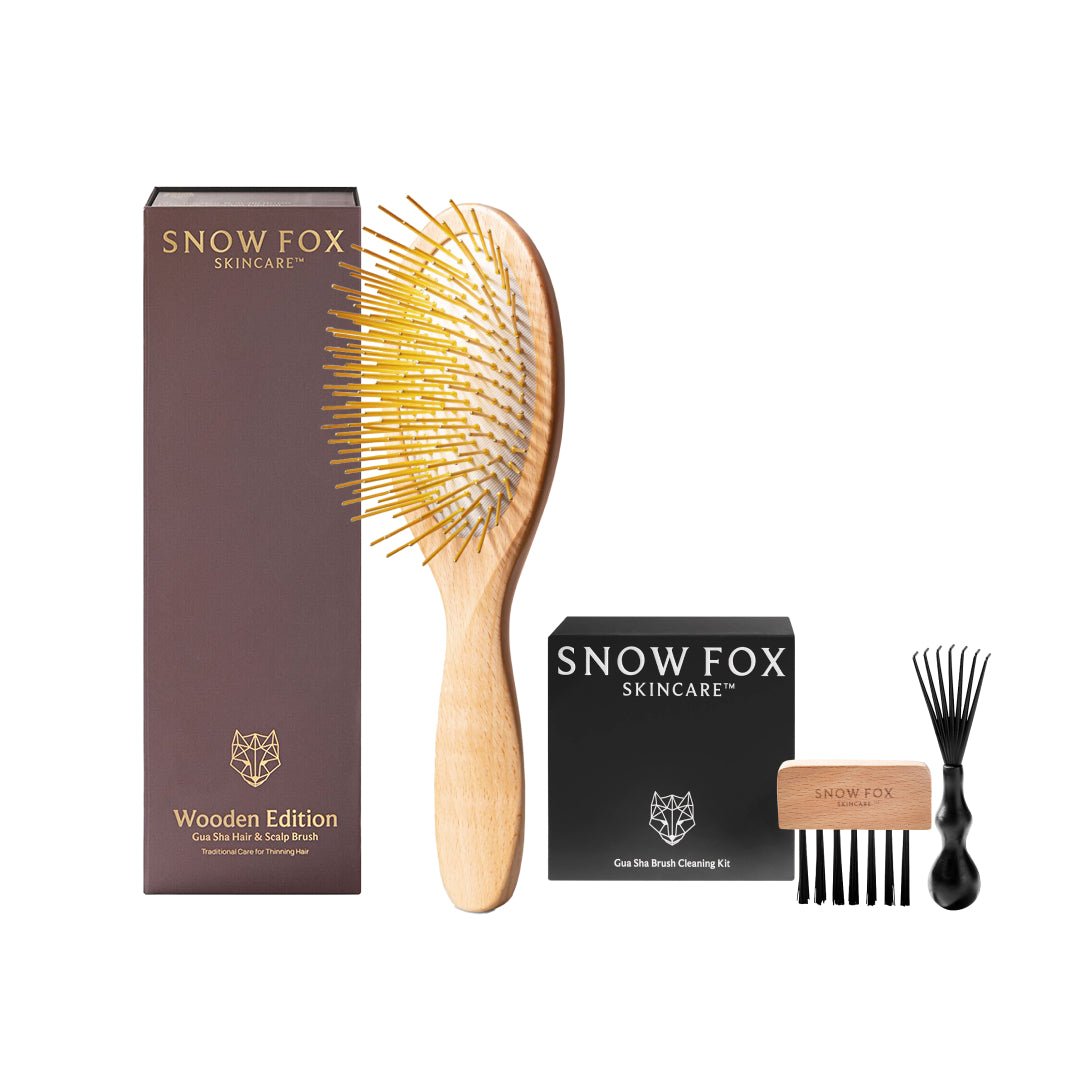 プレミアム FOXカッサ ウッド ヘアブラシ｜ SNOW FOX SKINCARE スノー
