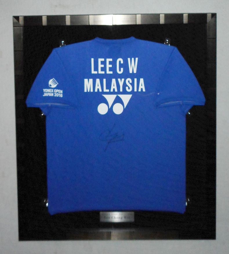 りー・チョンウェイ（バドミントン）ユニフォーム額縁