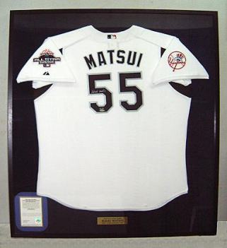 松井秀喜NYヤンキースユニフォーム額縁