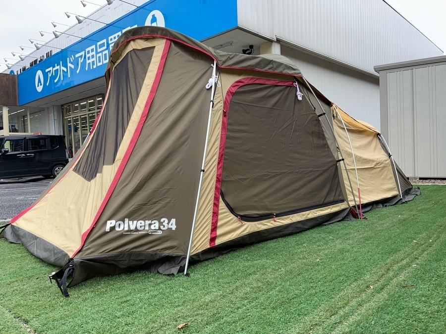 オガワの3～4人用ツールームテントのポルヴェーラ34が入荷![2020.08