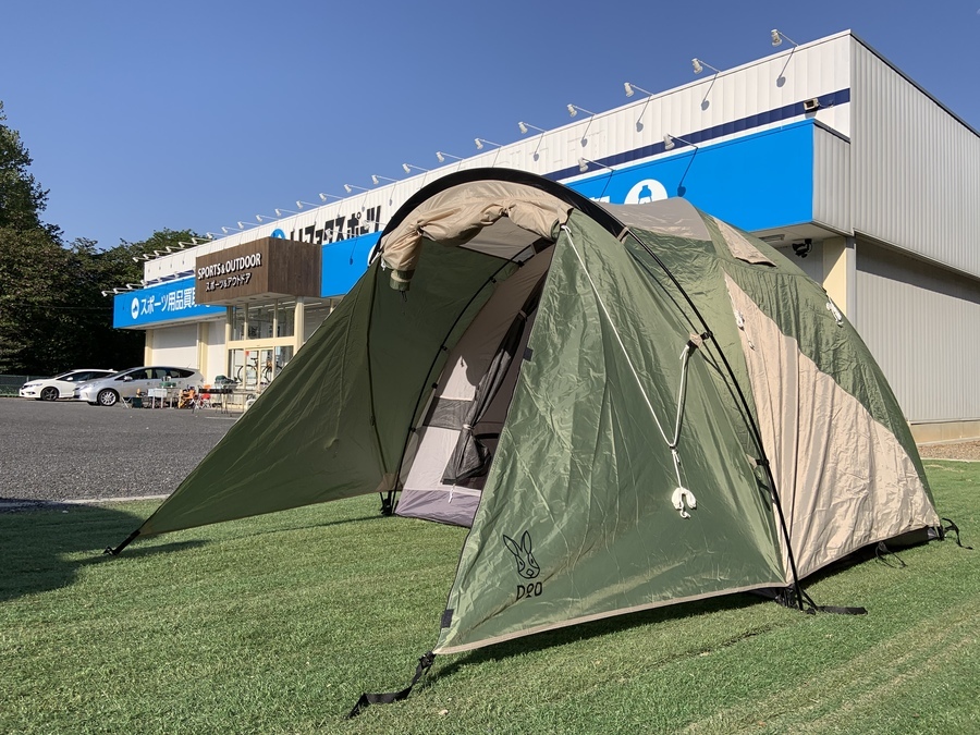 初心者必見！】簡単シンプルなドームテント！DODのTHEテントM設営して